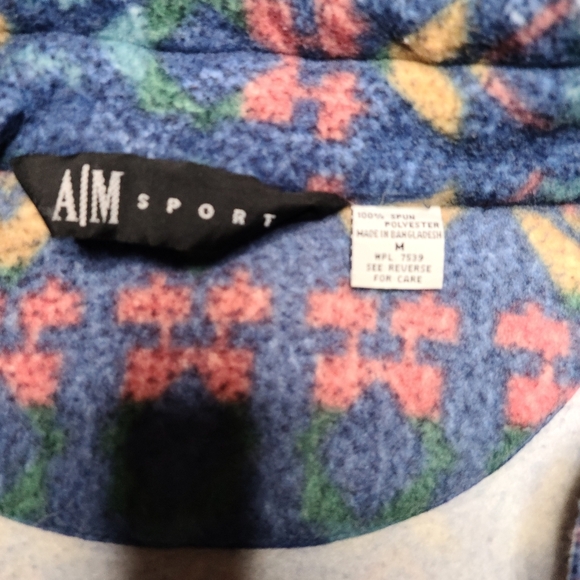 vtg Aztec western fleece jacket - Picture 4 of 5